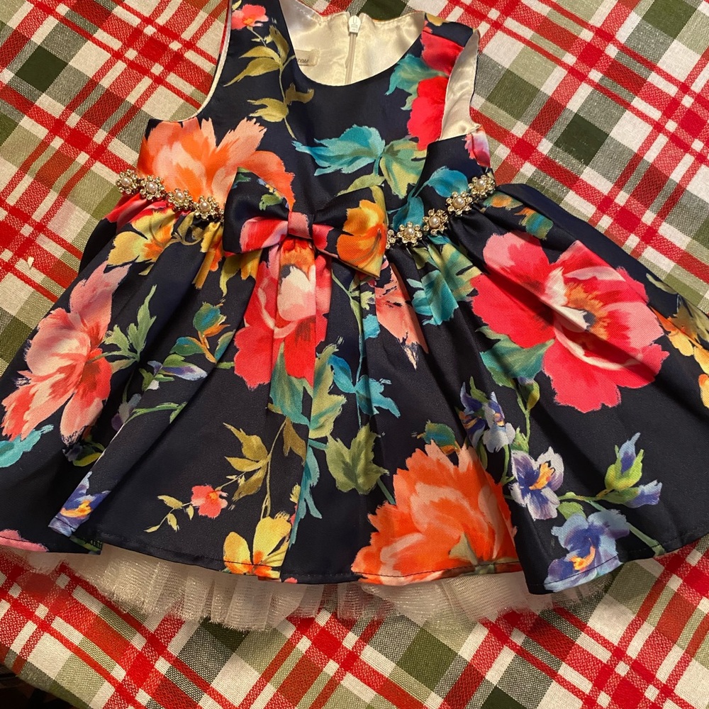 12 month floral dress